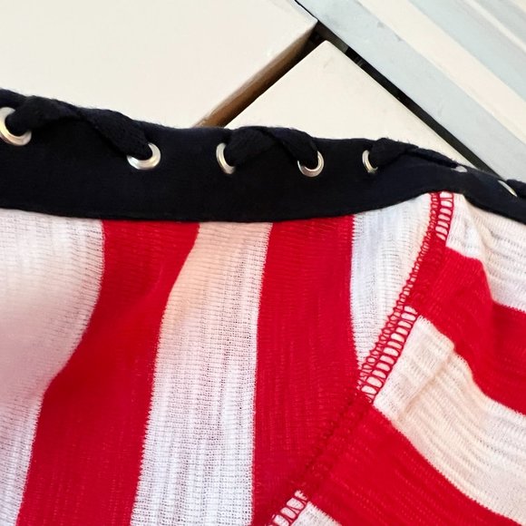 NWOT! Chaps Striped T-Shirt, Size Medium - Picture 2 of 2